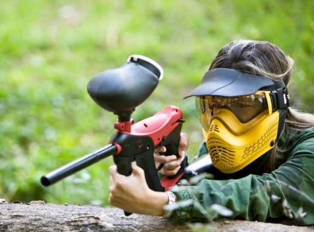paintball en terrain boise